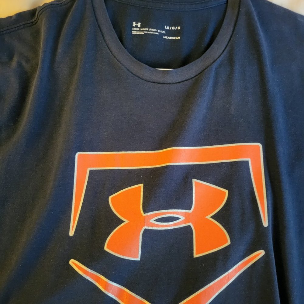 Under Armour Heat Gear LOGO Tee (Loose Fit) (Large)